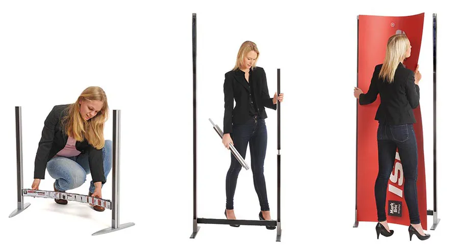 Výstavný systém ISOframe – jednoduchá montáž