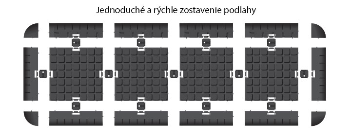 Mobilná zámková dlažba - jednoduché zostavenie