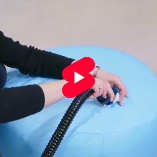 Video - reklamný nafukovací sedák