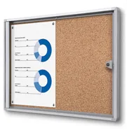 Informačné vitríny do interiéru s korkovými zadami