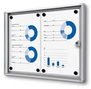 Informačné vitríny do interiéru s plechovými zadami
