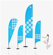 Mušie krídla - bowflag - beachflag - expresné dodanie