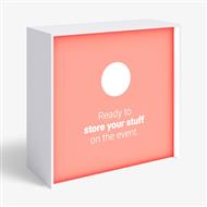 LED promo stolík s policou