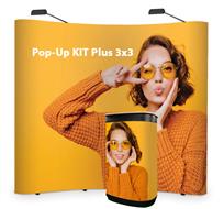 Pop Up KIT 3x3 stena oblá