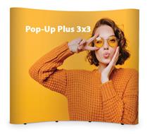 Pop Up stena 3x3 oblá