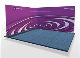 Prezentačná stena Ripple na plochu 4x3 m
