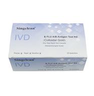 3v1 Chrípka A/B Covid SARS-CoV-2 výterový test - SingClean - 20 ks